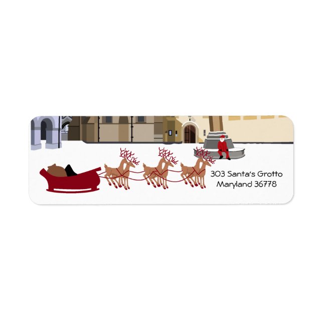 Etiqueta Navidades De Santa Sede De Londres (Frente)