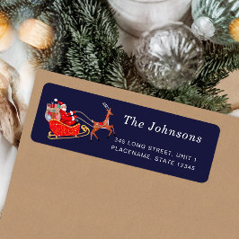 Etiqueta Navidades de Santa y Renos