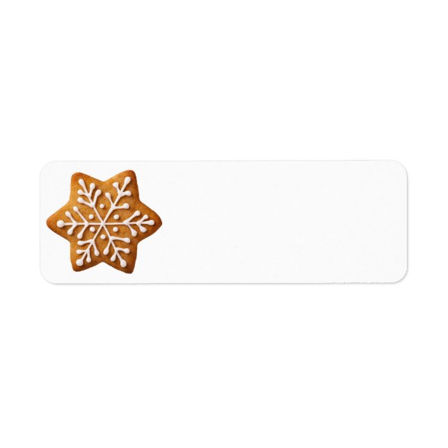 Etiqueta Navidades de Star Shape Gingerbread (Frente)