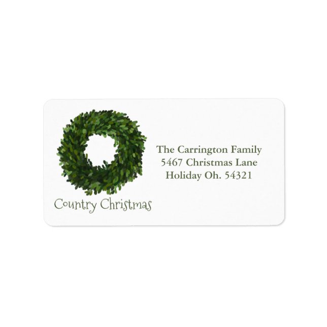 Etiqueta Navidades de vacaciones en el país escriben a Navi (Frente)