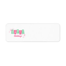 Navidades de vacaciones rosas y verdes abordan las