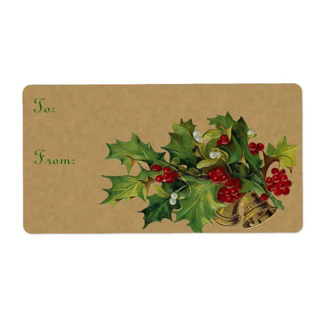 Etiqueta Navidades de Victoria Labels (Frente)