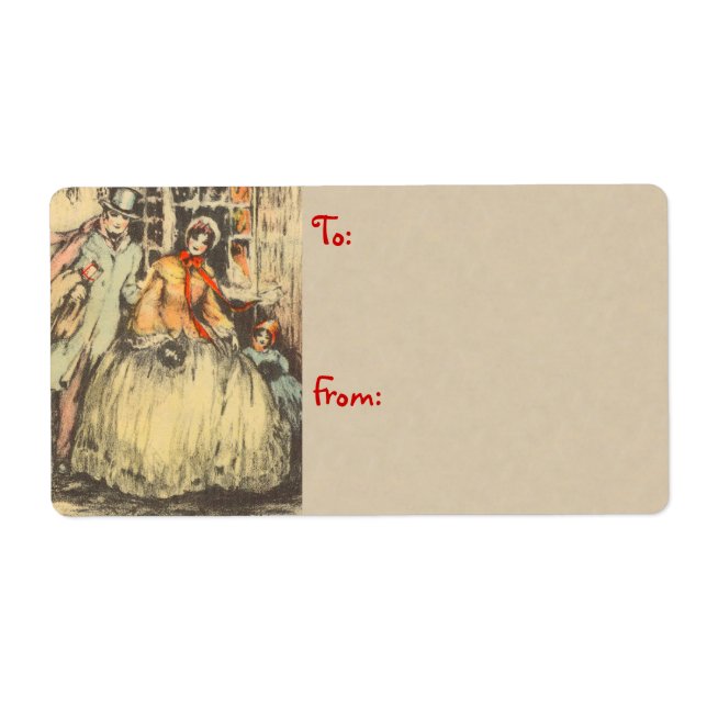 Etiqueta Navidades de Victoria Labels (Frente)