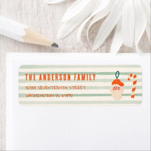 Etiqueta Navidades de Vintage Ilustrados Diversión de direc