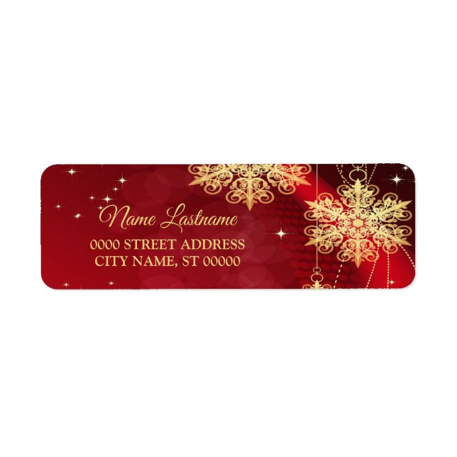 Etiqueta Navidades de vuelta Dirección fiesta de vacaciones (Frente)
