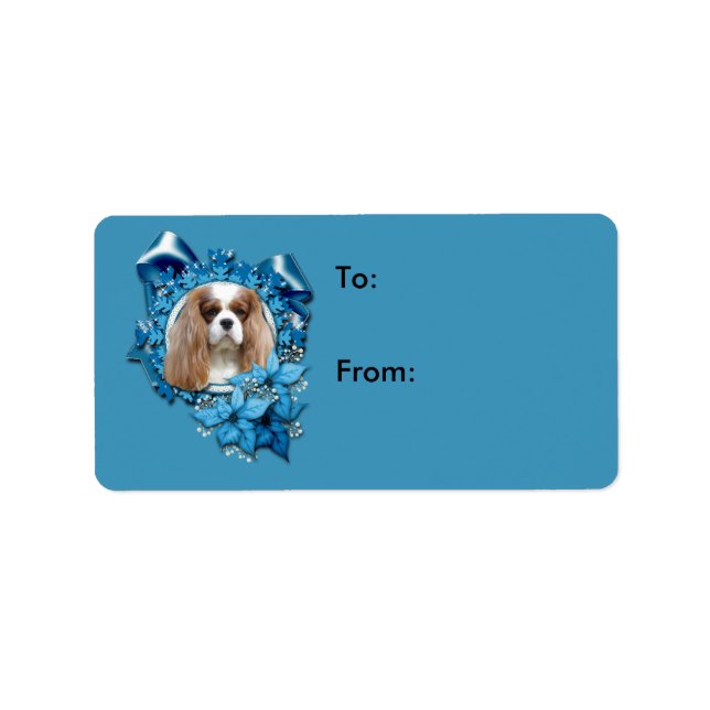 Etiqueta Navidades - Deck the Halls - Cavaliers (Frente)