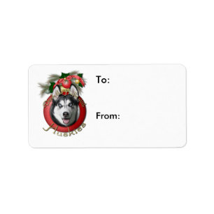 Etiqueta Navidades - Deck the Halls - Huskies