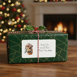 Etiqueta Navidades del desierto: Alegría, personalizado