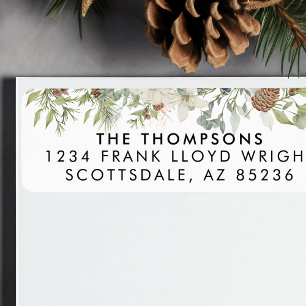 Etiqueta Navidades del Personalizado de Eucalyptus Greenery