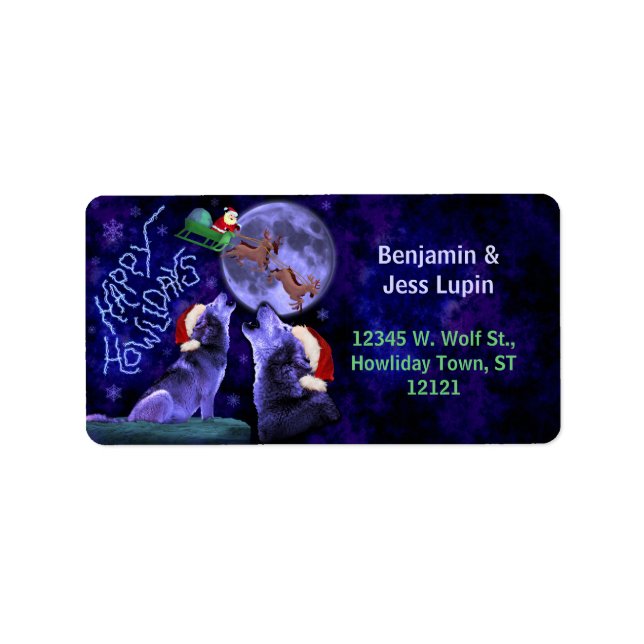 Etiqueta Navidades divertidos Feliz cumpleaños Personalizad (Frente)