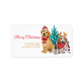 Etiqueta Navidades divertidos Foto Dirección Mínima Moderna