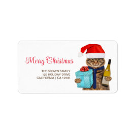 Etiqueta Navidades divertidos Foto Dirección Mínima Moderna