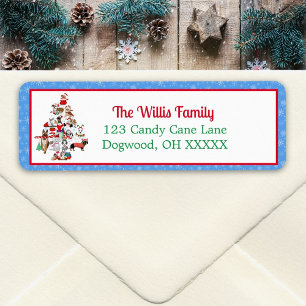 Etiqueta Navidades Doggie Muy Feliz