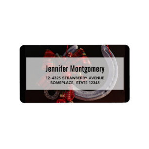 Etiqueta Navidades ecuestres colgando foto de herradura