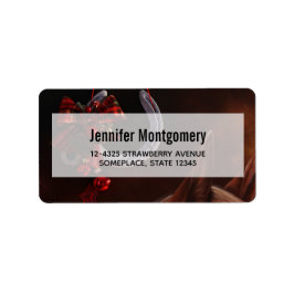 Etiqueta Navidades ecuestres colgando herradura