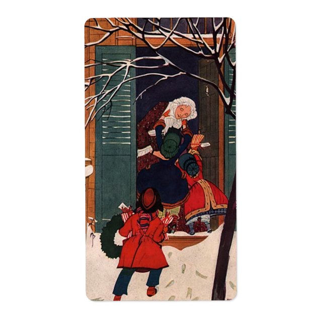 Etiqueta Navidades en casa de la abuela (Frente)