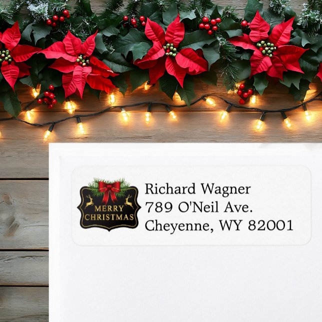 Etiqueta Navidades En Personalizado Masculino Blanco Y Negr (Subido por el creador)