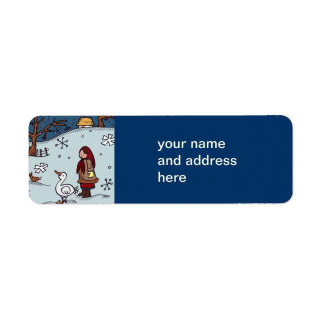 Etiqueta Navidades es arte folclórico ucraniano (Frente)