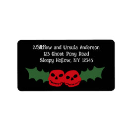 Etiqueta Navidades espeluznantes Gótico temerario feriado