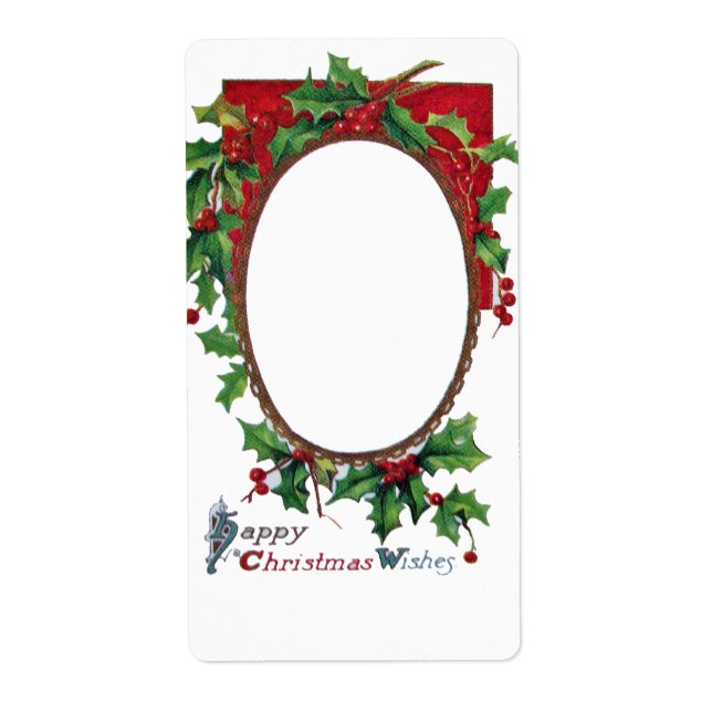 Etiqueta Navidades FELIZ DESEAN CON BRORÍAS DE SALLY (Frente)