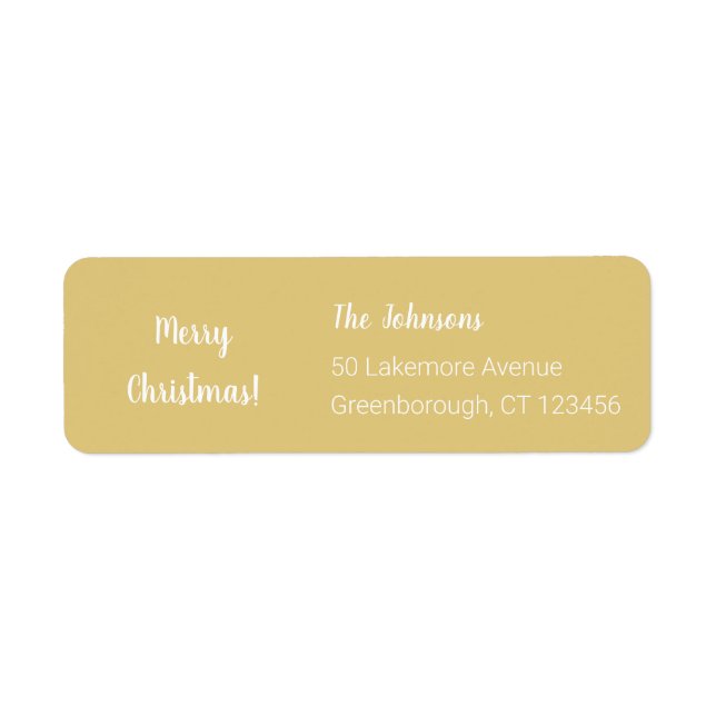 Etiqueta Navidades Feliz Navidad moderna (Frente)