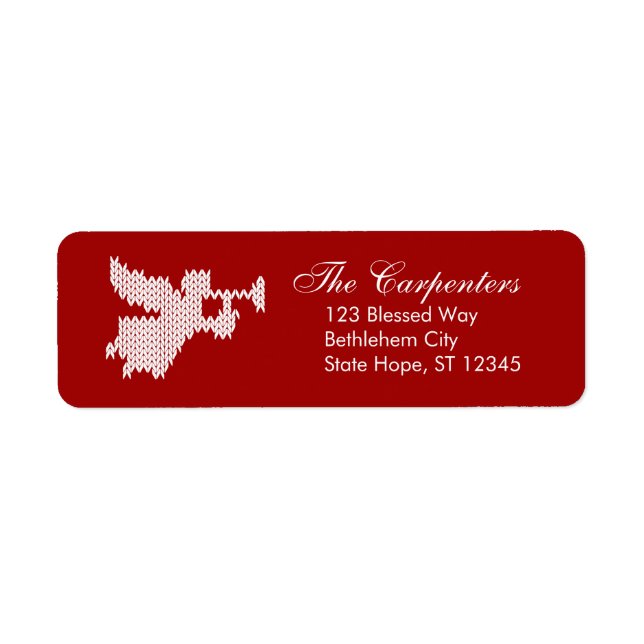 Etiqueta Navidades feos suéter Angel Cristiano Religioso (Frente)