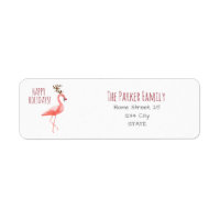 Navidades flamingo divertido Rudolph Reindeer plan