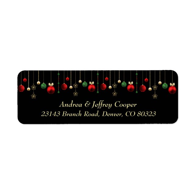 Etiqueta Navidades Garland Holiday (Frente)