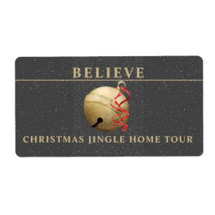 ETIQUETA NAVIDADES HOLIDAY JINGLE BELL
