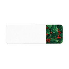 Etiqueta Navidades Holly