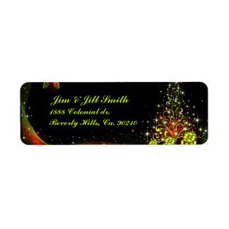 Etiqueta Navidades iluminan noche maravilla verde