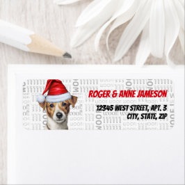 Etiqueta Navidades Jack Russell Dog Lover dirección de vaca