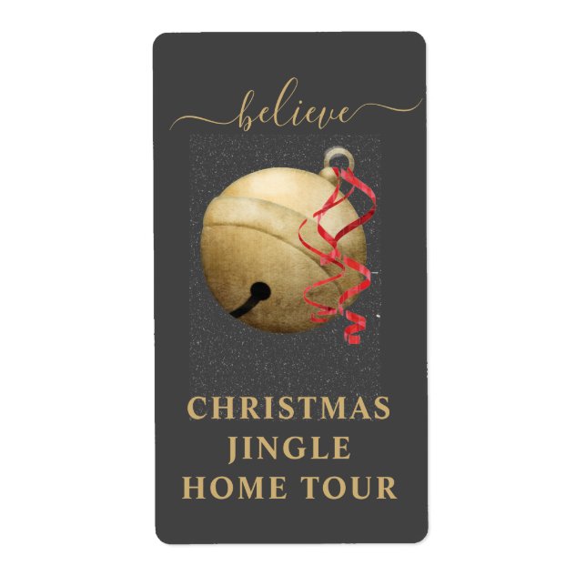 ETIQUETA NAVIDADES JINGLE BELL (Frente)
