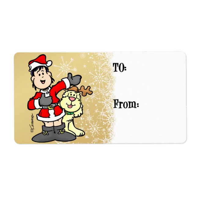 Etiqueta Navidades Lebel (Frente)