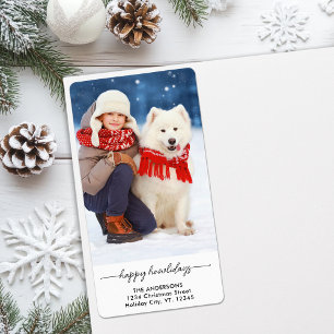 Etiqueta Navidades mascotas Felices Howlidays Modern Dog Ph