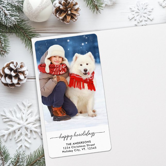 Etiqueta Navidades mascotas Felices Howlidays Modern Dog Ph (Subido por el creador)