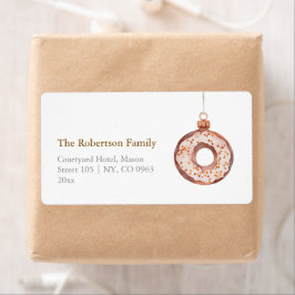 Etiqueta Navidades minimalistas Donut Ornament