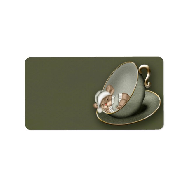 Etiqueta Navidades Mouse (Frente)