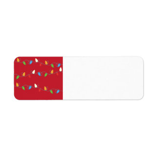 Etiqueta Navidades multicolores alumbran vacaciones