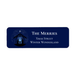 Etiqueta Navidades Natividad Escena religiosa