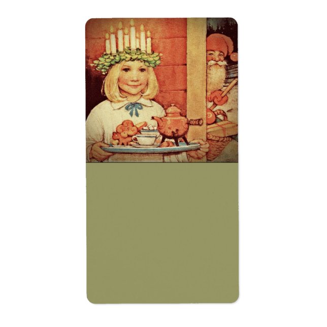 Etiqueta Navidades Nisse y Lucia Day Karin (Frente)