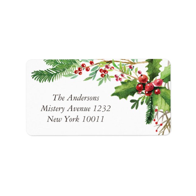 Etiqueta Navidades nostálgicos de Merry Berry (Frente)