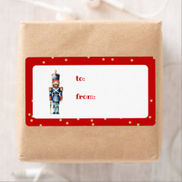 Etiqueta Navidades Nudiciarios Rojos y Azules | Vacaciones