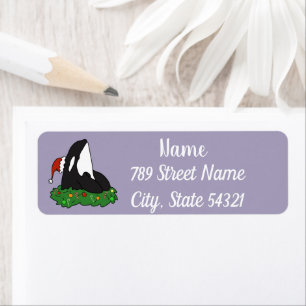 Etiqueta Navidades Orca Killer Whale