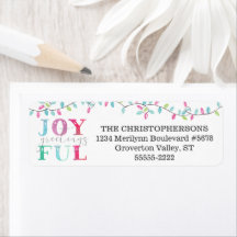 Navidades Pastel JOYFUL GREETINGS String Lights