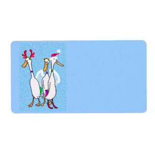 Etiqueta Navidades patos