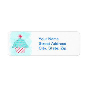 Etiqueta Navidades Pepperment Cupcake Personalizado Direcci