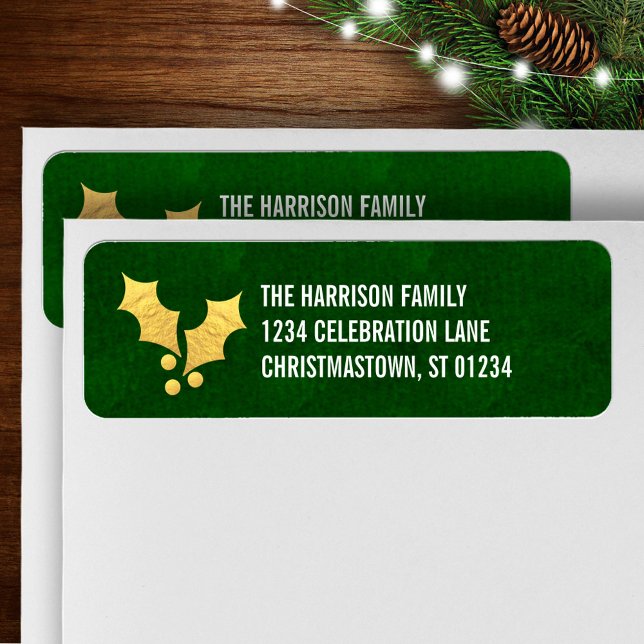 Etiqueta Navidades personalizados de Relieve metalizado dor (Subido por el creador)