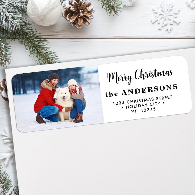 Etiqueta Navidades personalizados Foto Dirección de devoluc (Subido por el creador)