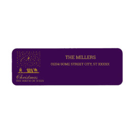 Etiqueta Navidades religiosos, nacimiento de Jesús, tres re